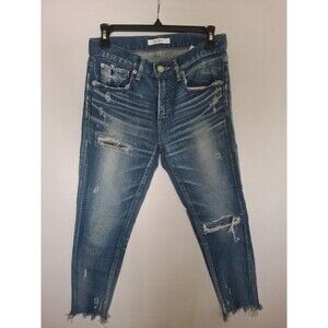 MOUSSY Distressed Denim Jeans Women's Size 25 Rare Japanese Denim